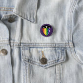 Defender Shield 01 (LGBTQIA) Ronde Button 3,2 Cm (In situ)
