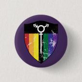 Defender Shield 02 (LGBTQIA) Ronde Button 3,2 Cm (Voorkant)