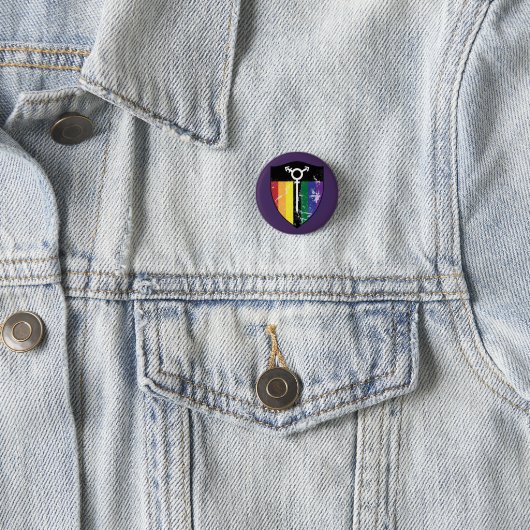 Defender Shield 02 (LGBTQIA) Ronde Button 3,2 Cm (In situ)