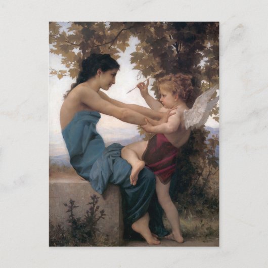 Defending Heart Against Eros Bougereau Briefkaart (Voorkant)