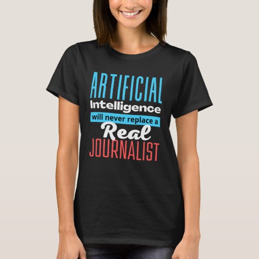 Defending the Work of a Journalist AI T-shirt (Voorkant)