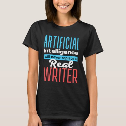 Defending the Work of a Writer  AI T-shirt (Voorkant)