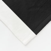 DEFENSE Athletic White Text Stripes On Bold Black Fleece Deken (Hoek)