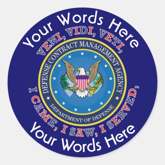 Defense Contract Management Agency Custom Sticker (Voorkant)
