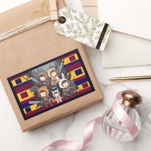 Defense for Others - Little Guardians Rechthoekige Sticker (Geschenken)