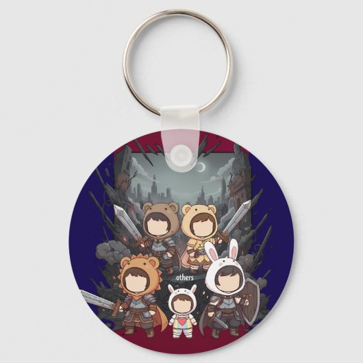 Defense for Others - Little Guardians Sleutelhanger (Achterkant)