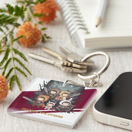 Defense for Others - Little Guardians Sleutelhanger (Voorkant Rechts)