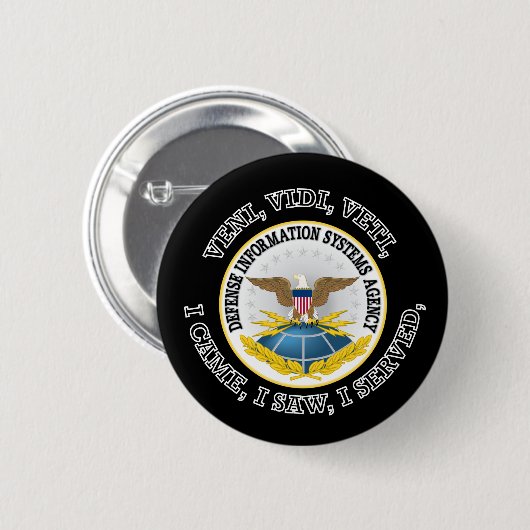 Defense Information Systems Agency (DISA) VVV Ronde Button 5,7 Cm (Voorkant /achterkant)
