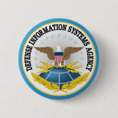 Defense Information Systems Agency Pinback Button (Voorkant)