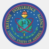 Defense Intelligence Agency Ronde Sticker (Voorkant)