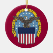 Defense Logistics Agency Custom Kerstannament Keramisch Ornament (Voorkant)