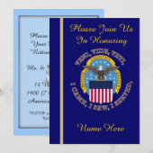 Defense Logistics Agency Retirement Invitation Kaart (Voorkant / Achterkant)