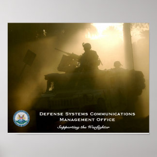 Defense Systems Communications Management Kantoor Poster