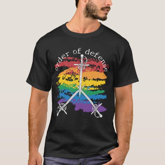 Defense Woodcut Pride T-shirt (Voorkant)