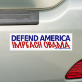 Defensie Amerika, Impeach Obama Bumpersticker (Op auto)