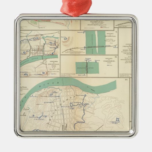 Defensie Chattanooga Metalen Ornament (Voorkant)