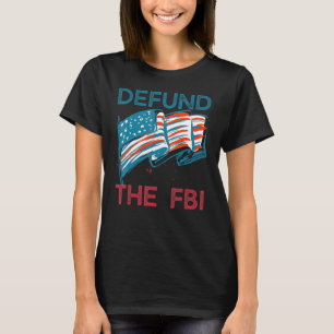 Defensie de Amerikaanse vlag van de FBI T-shirt