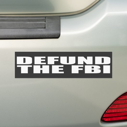 Defensie de FBI anti FBI Bumpersticker (Op auto)