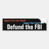 Defensie de FBI Bumpersticker (Voorkant)