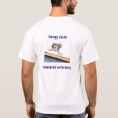 Defensie op de middelbare school zwemmen t-shirt (Achterkant)