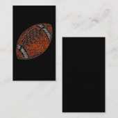 Defensie tegen Amerikaanse Football Word Cloud Lin Visitekaartje (Voorkant / Achterkant)