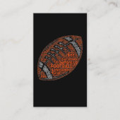 Defensie tegen Amerikaanse Football Word Cloud Lin Visitekaartje (Voorkant)