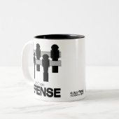 DEFENSIE TWEEKLEURIGE KOFFIEMOK (Voorkant links)