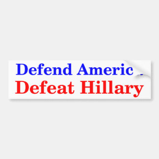 Defensie van Amerika Hillary Bumpersticker