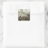 Defensie van de stad, 1918 vierkante sticker (Tas)