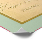 Defensie van de Unie en de Grondwet~ 1861 Poster (Hoek)