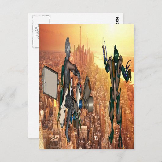 Defensie van Planet Earth Briefkaart (Voorkant / Achterkant)