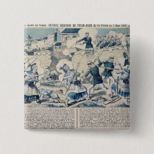 Defensie van Tuyen Quang, 14 februari 1885 Vierkante Button 5,1 Cm