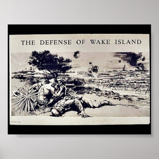 Defensie van Wake Island Poster