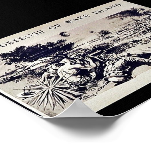 Defensie van Wake Island Poster (Hoek)