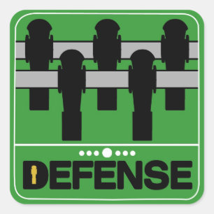 DEFENSIE VIERKANTE STICKER