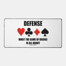 Defensie waar het spel van de brug om draait bureaumat