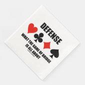 Defensie waar het spel van de brug om draait servet (Hoek)