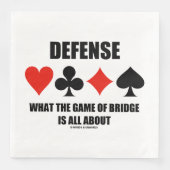 Defensie waar het spel van de brug om draait servet (Voorkant)