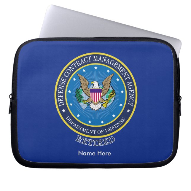 Defensiecontract Management Agency DCMA Laptop Sleeve (Voorkant)