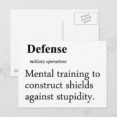 Defensiedefinitie Briefkaart (Voorkant / Achterkant)