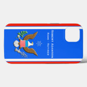 Defensieembleem van de militaire kustwacht persona Case-Mate iPhone case (Achterkant (horizontaal))