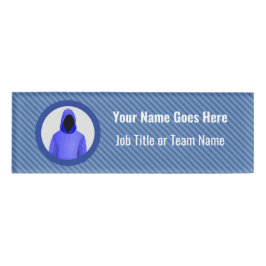 Defensief InfoSec Hacker-Logo - Blauw team, aangep Naambadge