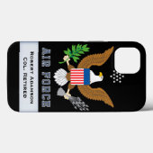Defensiemembleem militaire luchtmacht personaliser Case-Mate iPhone case (Achterkant (horizontaal))