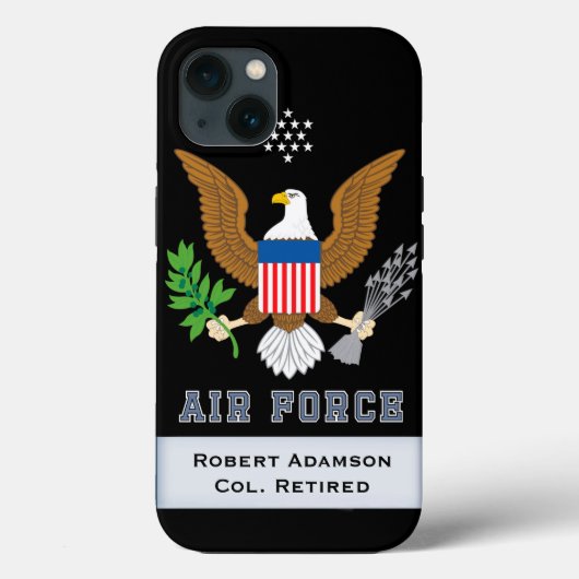 Defensiemembleem militaire luchtmacht personaliser Case-Mate iPhone case (Achterkant)