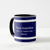 Defensiemembleem militaire marine personaliseren mok (Voorkant links)