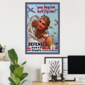  defensieobligaties~ Tweede Wereldoorlog Poster (Thuiskantoor)