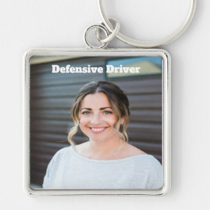 Defensieve bestuurder sleutelhanger