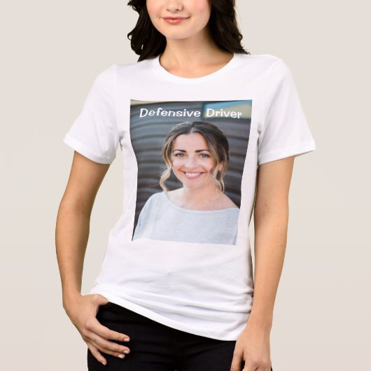 Defensieve bestuurder Tri-Blend shirt (Voorkant)