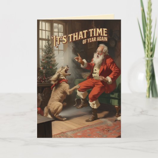 Defensieve pepermuntspray feestdagen kaart (Voorkant)