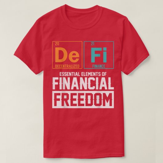 Defi Decentralised Finance Elements T-shirt (Design voorkant)